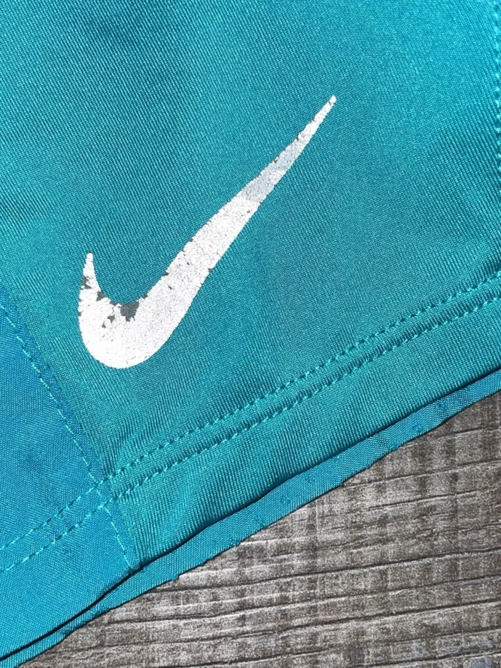 Women's NIKE Dri-Fit Shorts Size Medium Teal ~ Lined  ~ 3.5